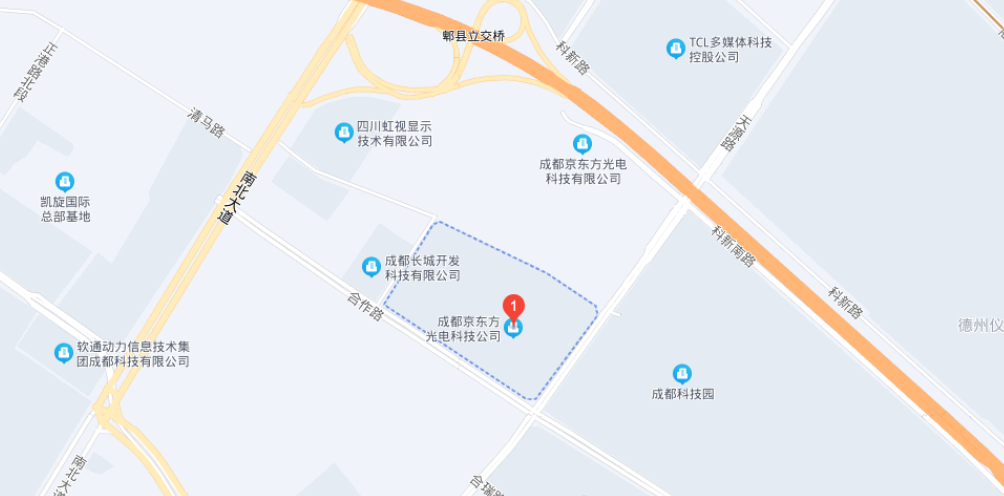 成都京东方直聘网地址地图